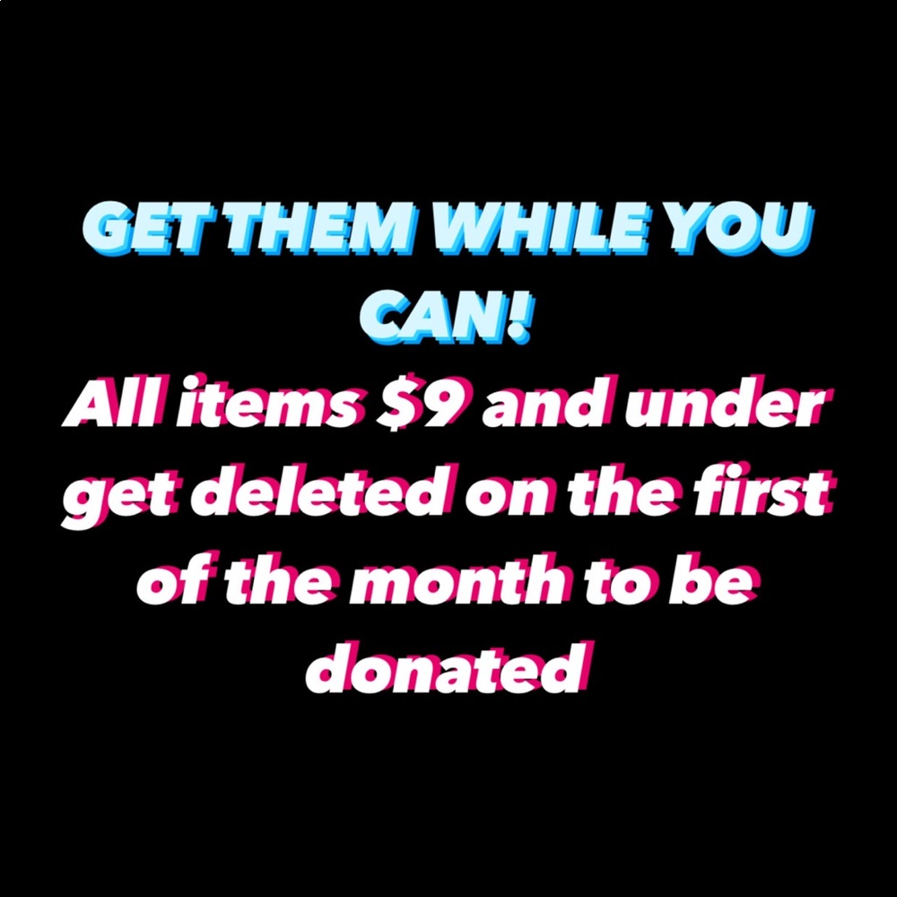 Shop While Items Last!